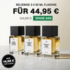 3X 50ml Perfume Bottles