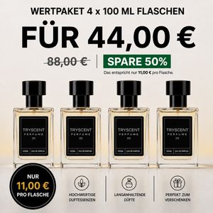 4X 100ml Mystik Parfümflaschen