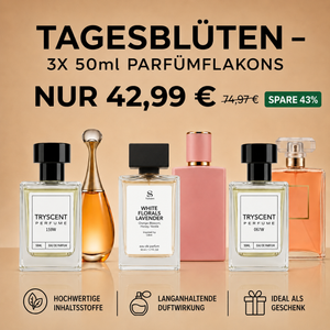 Tagesblüten – 3X 50ml Parfümflakons