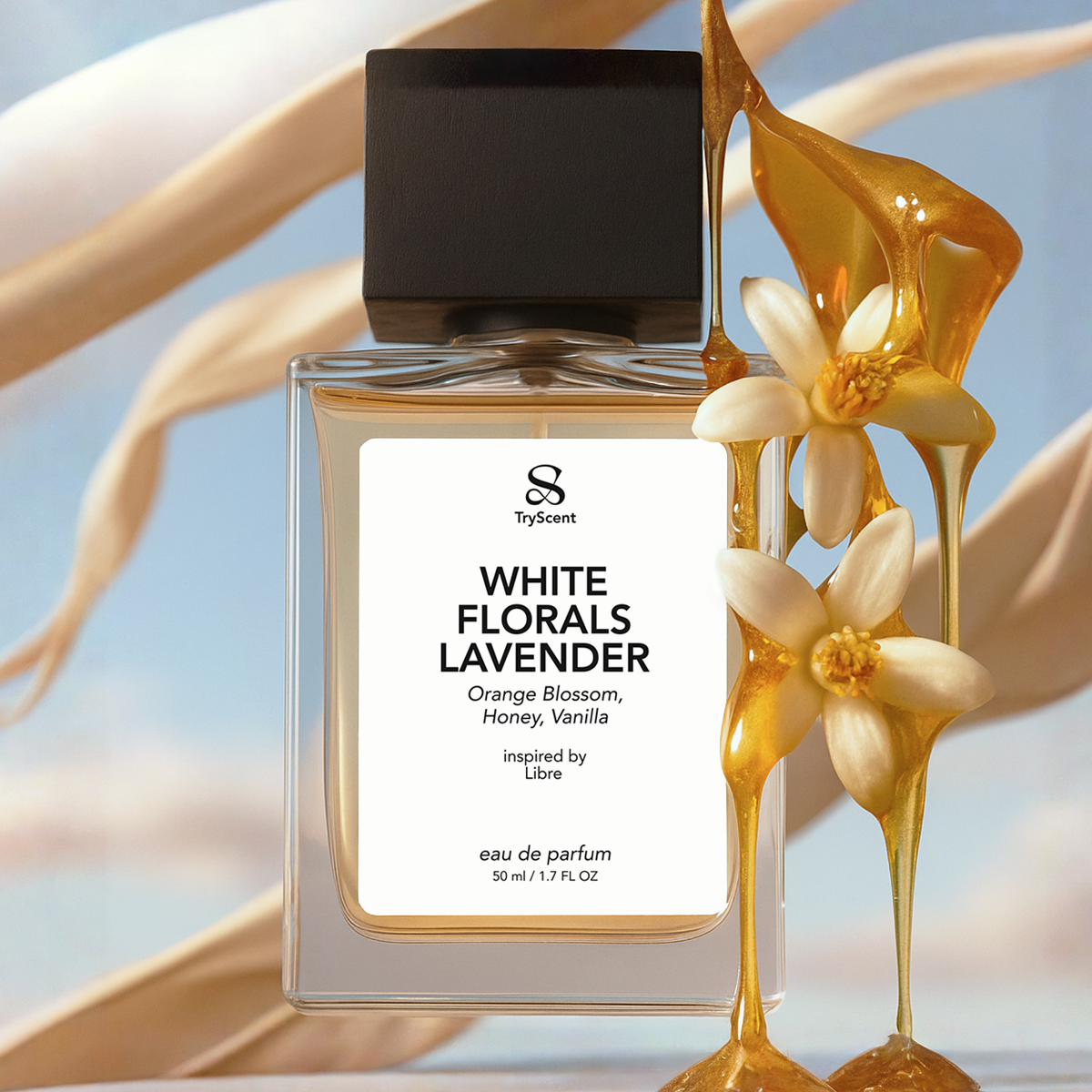 White Florals Lavender