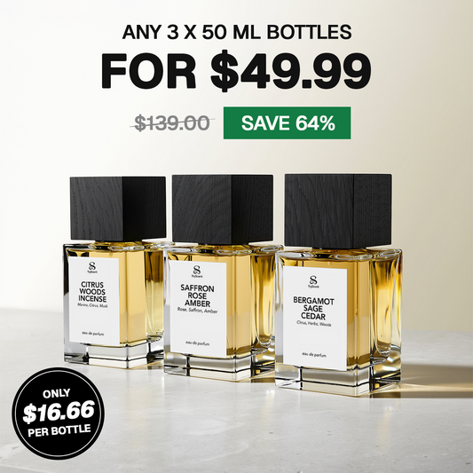 3X 50ml Perfume Bottles