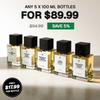 5X 100ml Perfume Bottles