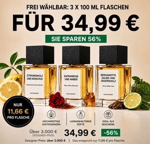 3X 100ml Parfümflaschen