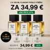3× 100ml lahvičky parfému