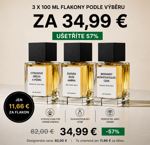 3× 100ml lahvičky parfému